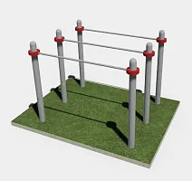 Уличные брусья классические тройные для воркаут