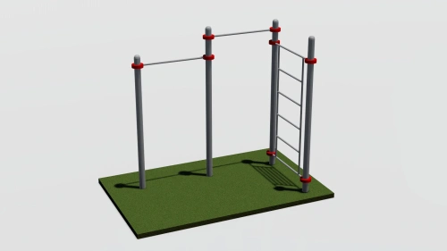 Спортивный комплекс - два турника и шведская стенка Т019