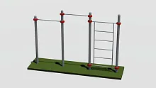 Спортивный комплекс - два турника и уличная шведская стенка
